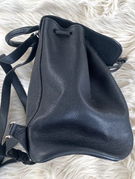 Kate Spade Black Pebbled Leather Backpack M Adjustable Straps  Great Condition main image 12